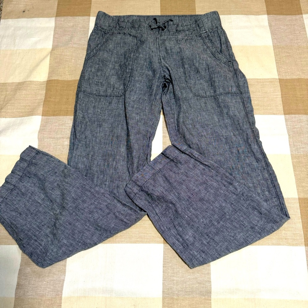 Athleta Heather Linen Pants- 2 Petite